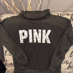 PINK boyfriend cowl neck hoodie